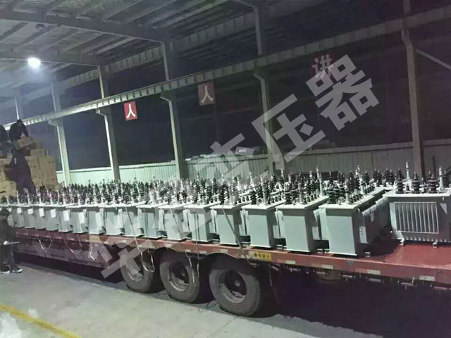 鞍山非晶合金变压器发货现场